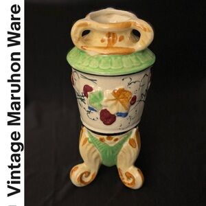 Vintage Maruhon Japanese 3 footed vase